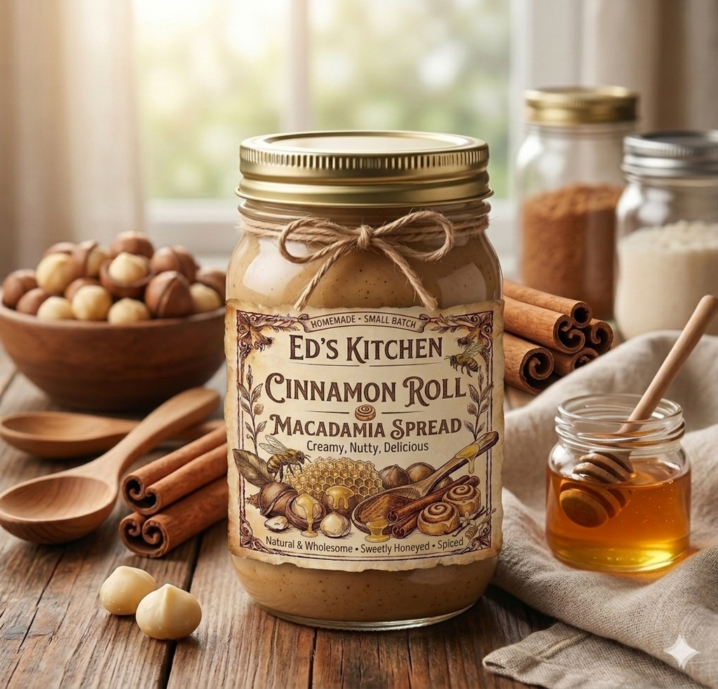 Cinnamon Roll Macadamia Spread
