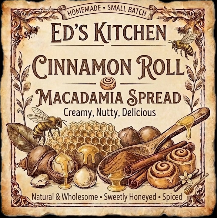 Cinnamon Roll Macadamia Spread