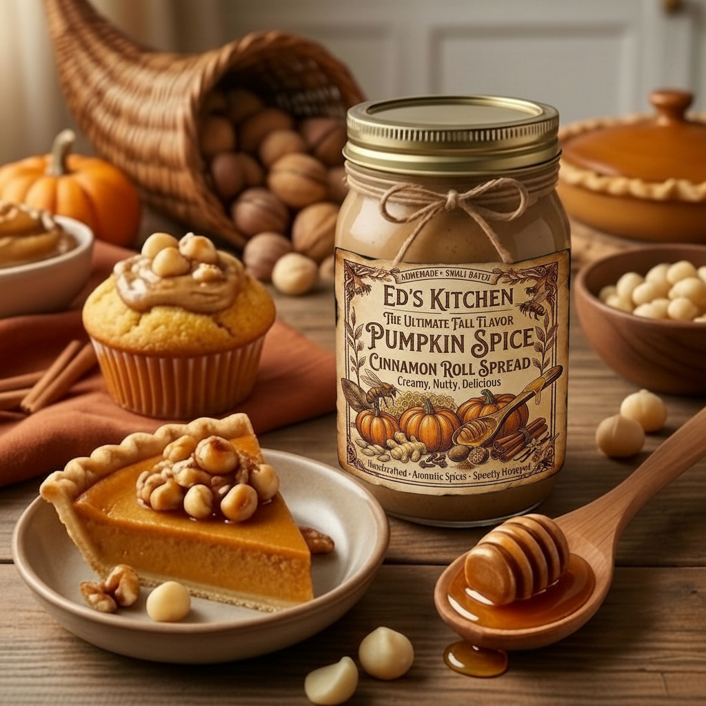 The Ultimate Fall Flavor Pumpkin Spice Cinnamon Roll Spread 8 oz jar