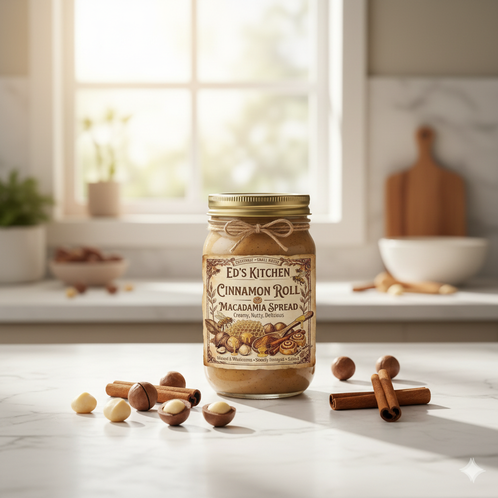 Cinnamon Roll Macadamia Spread - healthy kitchen